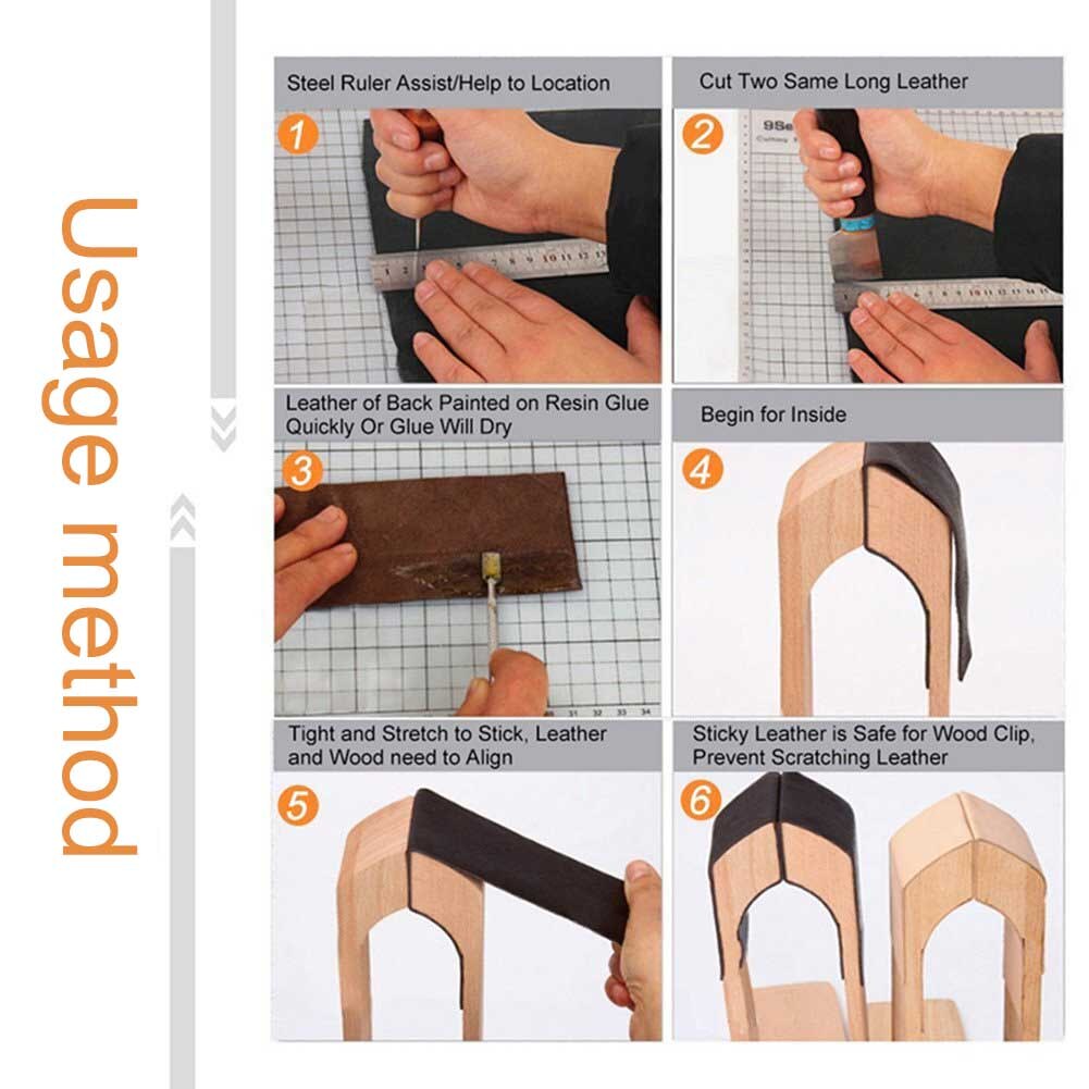 Laçage de Table en cuir et bois | Rotation à 360 degrés, couture de bureau pour la couture des outils de maroquinerie, meilleur prix