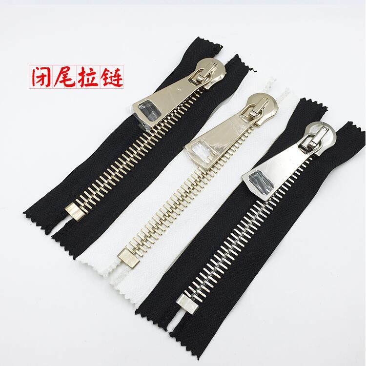 big zipper 15# metal double sliders zipper down jacket coat two way zipper 1piece 70cm 85cm 100cm black white pocket zip