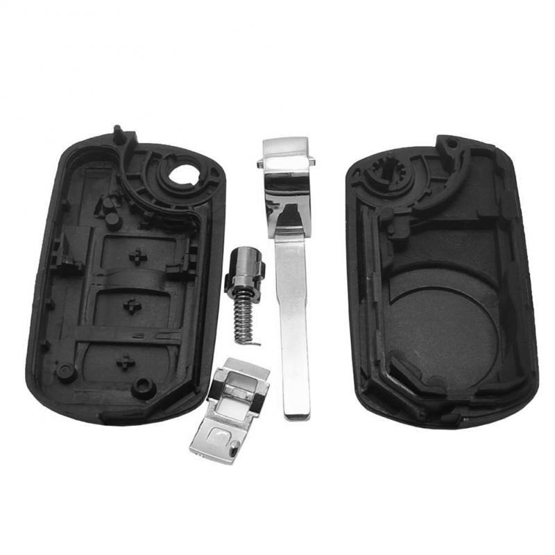 3 Knoppen Flip Key Fob Case Blade Case Vervanging Shell Cover Voor Land Rover Discovery Range Rover Auto Accessoires