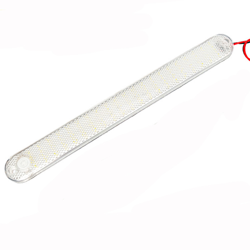 1- pack 84 led-ljus för bil, innerbelysning, skåpbil, buss, husvagn, läslist med på/av-brytare, bagagerumslampa, bagagerumsbelysning: Kall vit