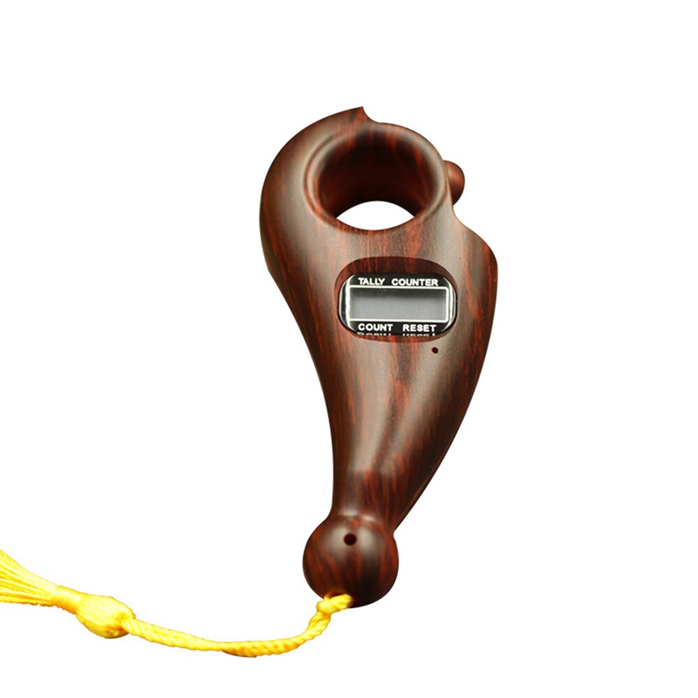 Digitaal display scroll met kwastje voor boeddhistische buikspieren, draagbaar decompressiespeelgoed, boeddha kralenteller, geluidsarm, mini-ontspanningsapparaat: B