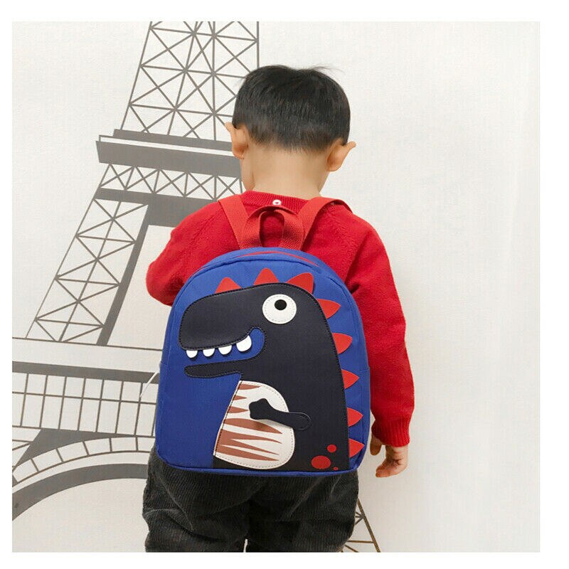 Mochila de dinosaurio de dibujos animados para niños y niñas, morral escolar