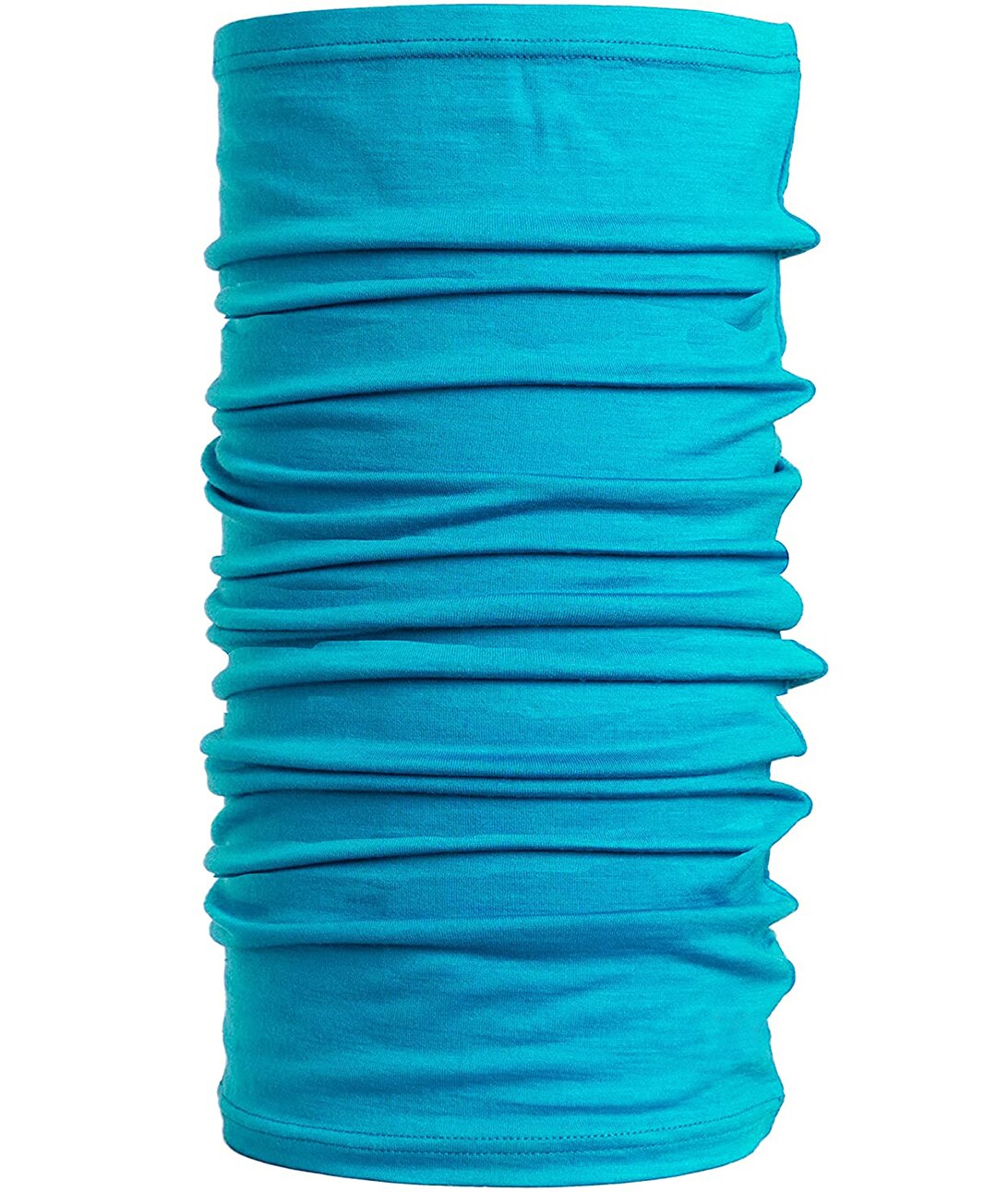 100% Merino Wool Neck Gaiter&amp; Bandana Women Men Merino Lightweight Ski Face Mask Neck Warmer Ring Wrap 1 Layer Warm Cover Scarf: Sky Blue-(Style 1)