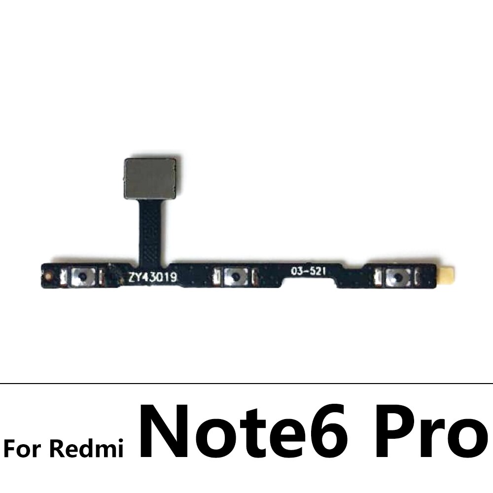10 sztuk/partia, przycisk włączania i wyłączania boczny przycisk Flex Cable dla Xiaomi Redmi 6 6A 7 7A 8 8A 9 9A uwaga 6 7 8 8T 9 9S 10 Pro 5G