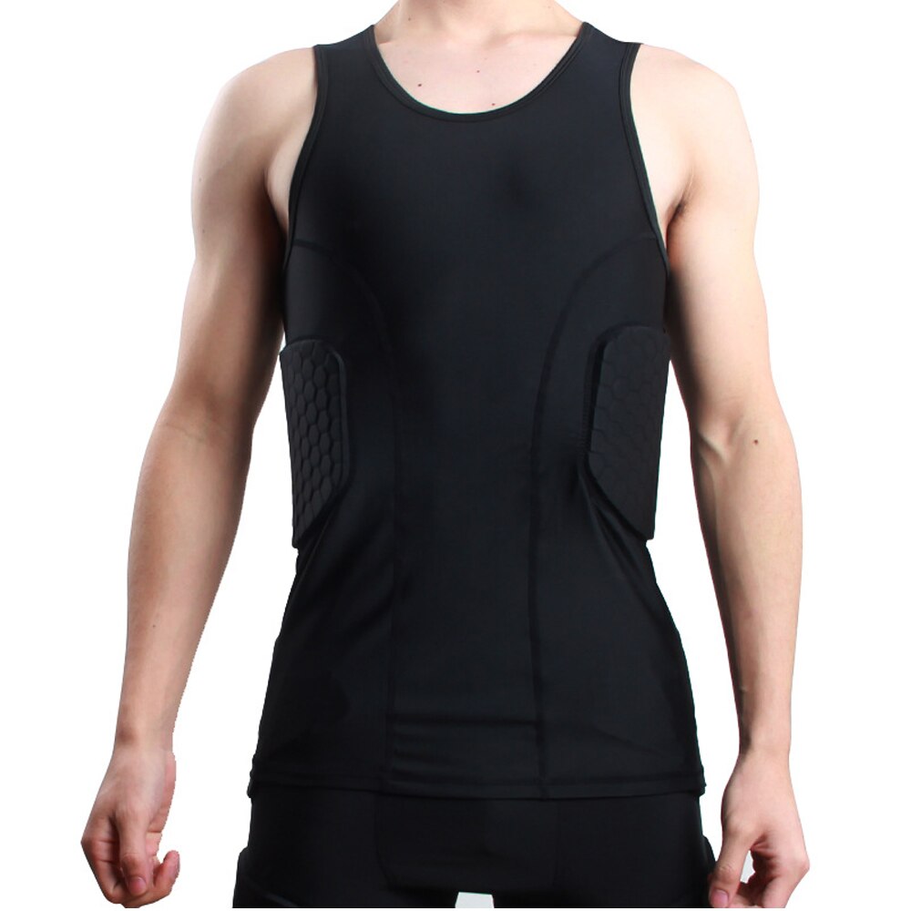 Männlich Enge Weste Waben Schutz Getriebe Ausbildung Shorts Anzug männer Fußball Basketball Extreme Sport Anti-kollision Tragen