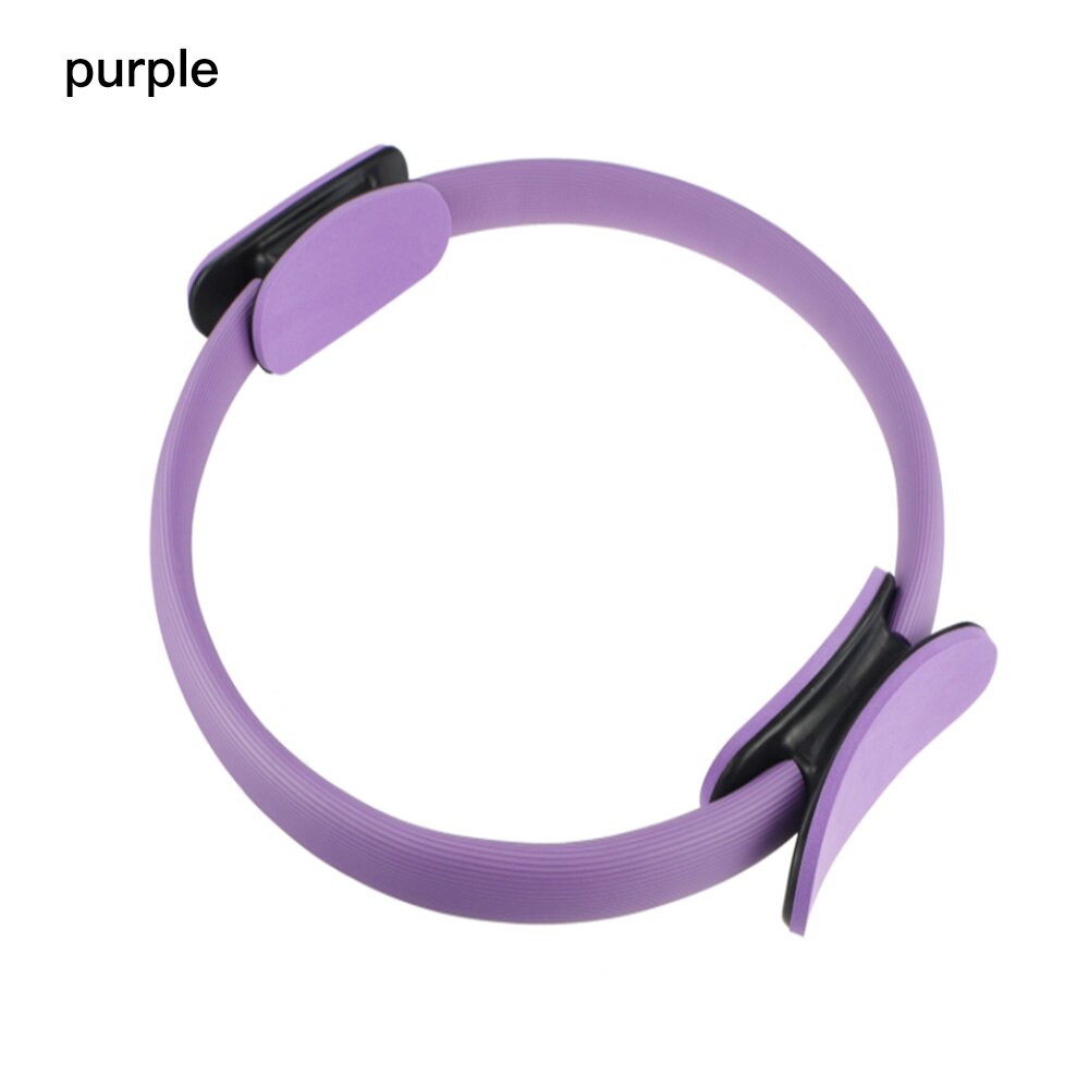 Yoga Pilates Ring - Heavy Duty PP+NBR Material - Body Building Fitness Circle - 3 Colors: Purple