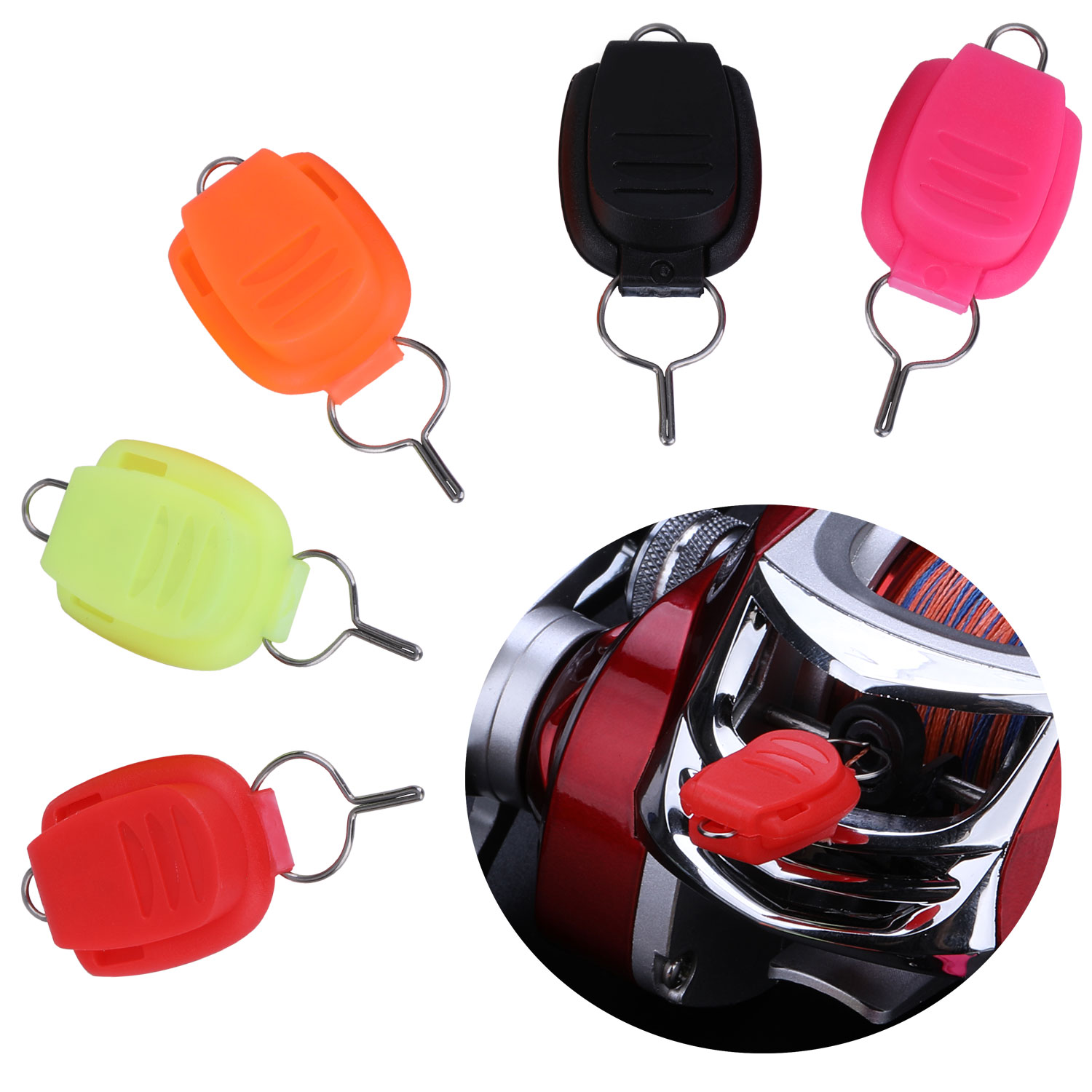 Sougayilang lot de 5 accessoires de pêche au feeder, 0.8g arrêts de ligne de pêche ultralégers, arrêt de ligne de pêche, boucle d'arrêt