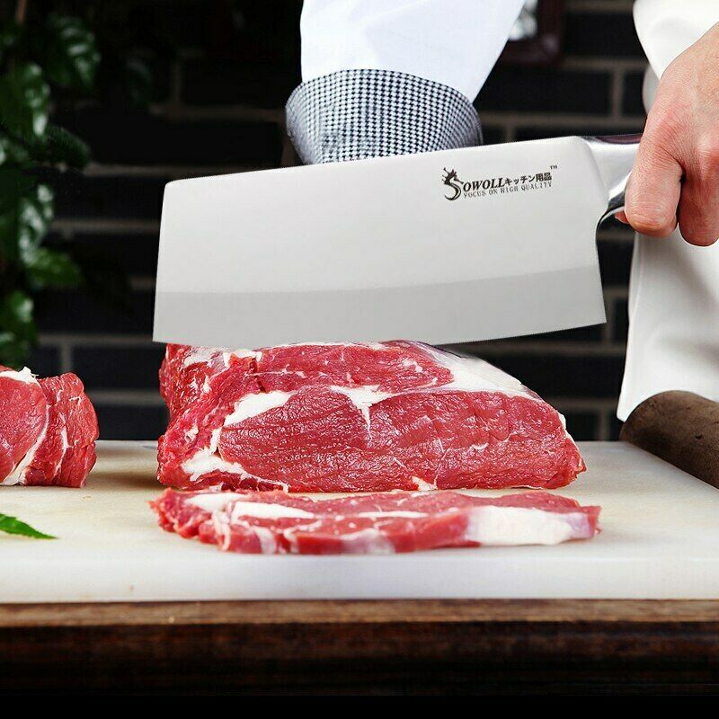 3Pcs/Set Chinese Chef Knife Set Stainless Steel Utility Kitchen Knife Meat Fish Vegetables Slicing Sharp Kitchen Knives Set