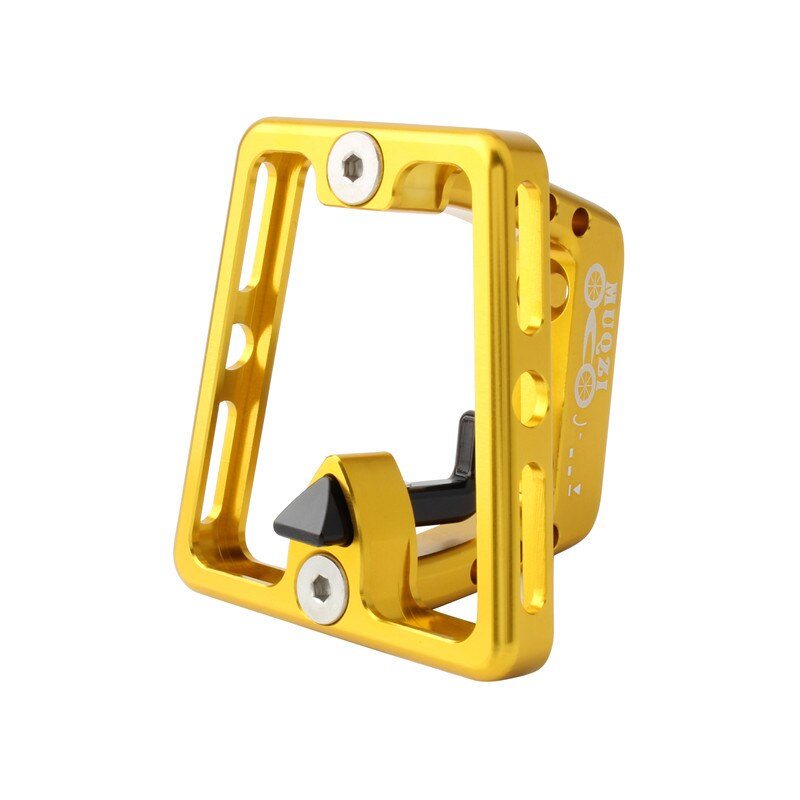 Aluminum Alloy Bicycle Front Carrier Block Bag Bracket Holder for Brompton Folding Cycling Front Carrier Block Bike Accessories: Yellow