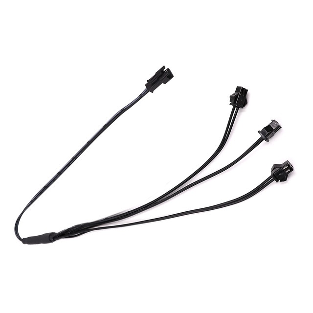 Connettore divisore da 1 a 2/3/4/5 per cavo EL Luce elettroluminescente collegato con cavo invertitore Cablaggio luce al neon portato: Argento