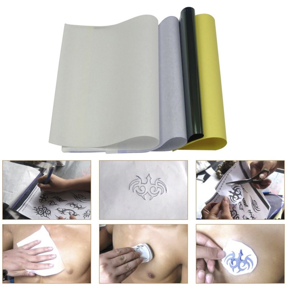 50 Sheets Tattoo Transfer Paper A4 Size Spirit Master Tatoo Paper Thermal Stencil Carbon Copier Paper For Tattoo Supply