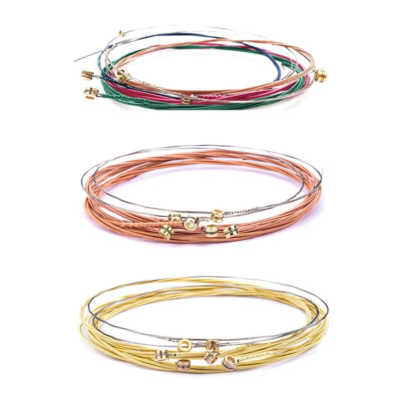 2022 6 Pieces Classic Guitar Strings Steel Wire Classic Acoustic Folk Guitar Parts