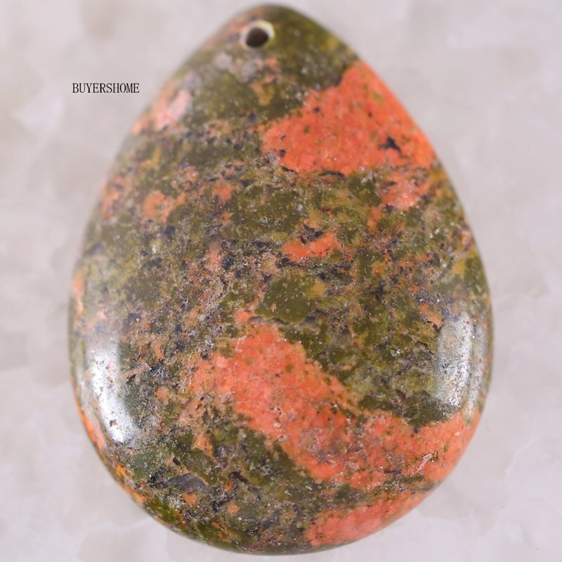 Jewelry Natural Stone Water Tiger's Eye Unakite Epidote Green Aventurine Rhodonite Onyx Crystal Pendant 1Pcs: Unakite Epidote