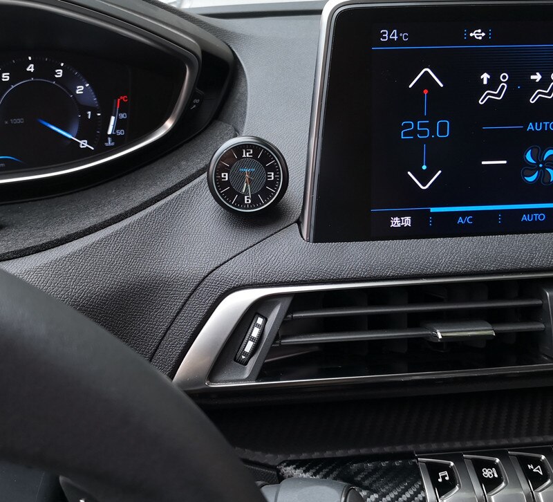 Bil quartz ur fatning ur bil interiør duft elektronik til peugeot 308 408 5008 4008 osv. ur tilbehør