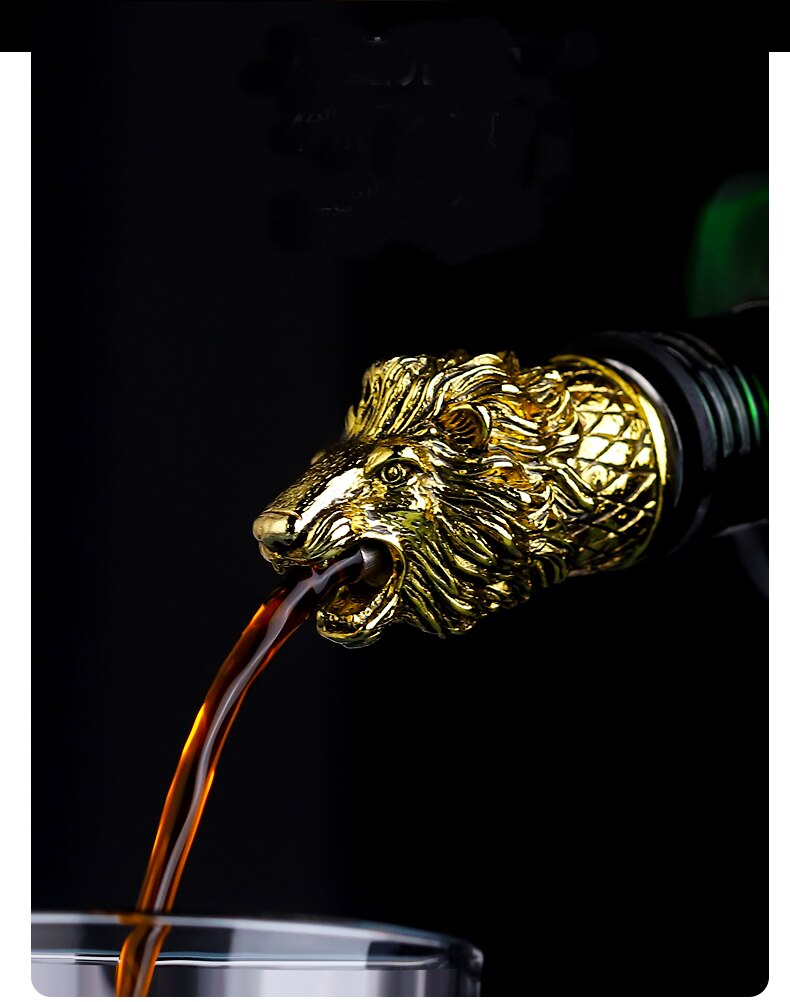 Jagermeister extracteur de vin Saint cerf | Personnalité, verseur en tête de Lion Animal, ménage bouchon de vin, fournitures de Bar