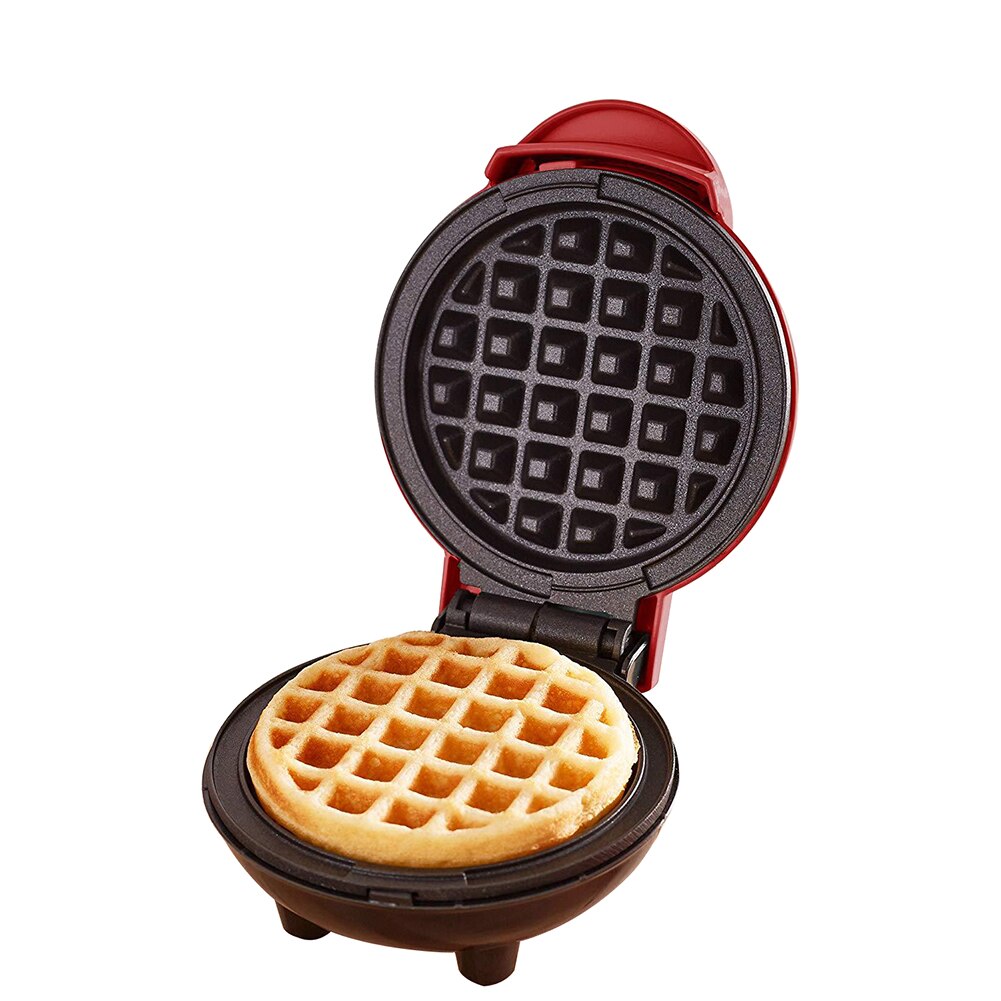 Mini Waffles eléctricos de 350W, máquina de hacer masa semiesférica para el horno, máquina de hacer gofres para el desayuno, máquina de hacer gofres para el horno, máquina para hacer gofres DIY: EU
