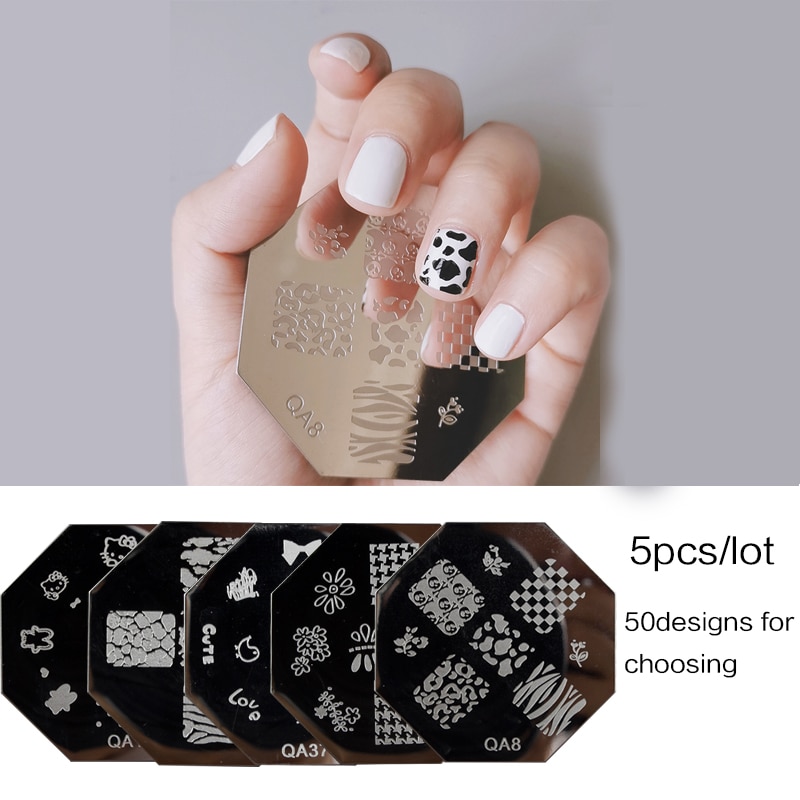 Xmq Stempelplaten Nail Art Gereedschap Voor Stamper En Schraper