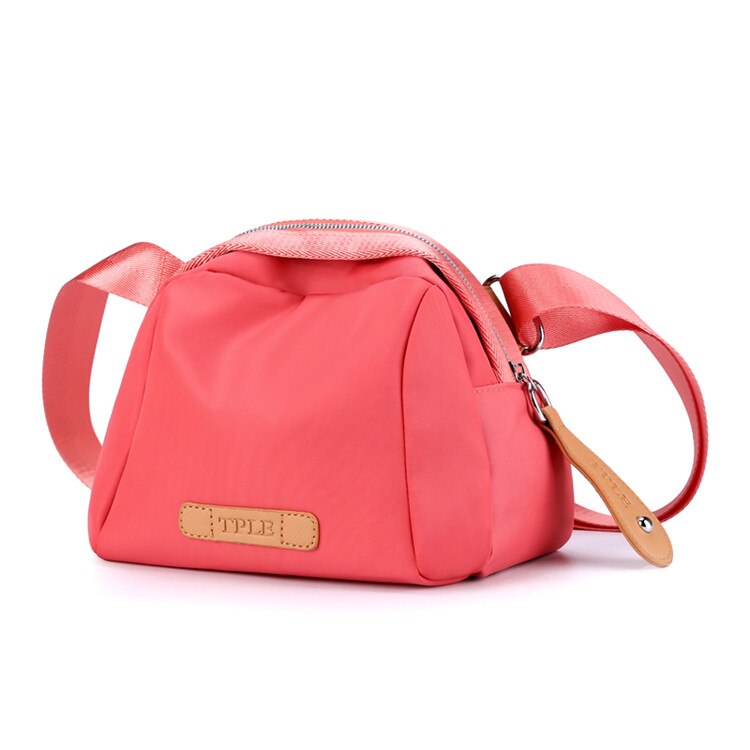 Women's Multi-function bag Shoulder bags Waist Packs Female Handbags Nylon Ladies Crossbody Bag girls Messenger Bag Bolsas: dark pink