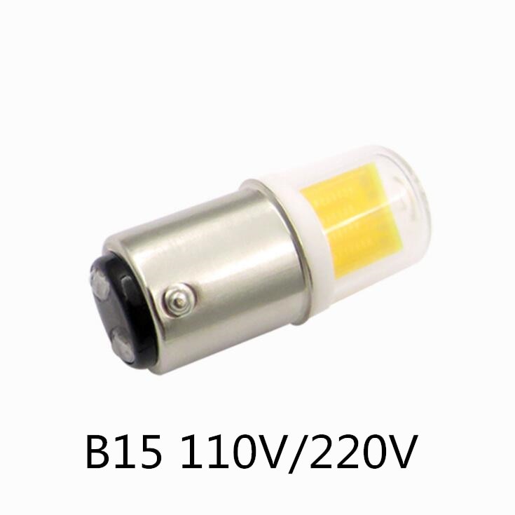 B15 Led-lampen, Dimbare 5W Equivalent 50W Halogeen, AC 110 V/220 V, BA15 Bin-pin Base, COB Lampen voor Home Verlichting