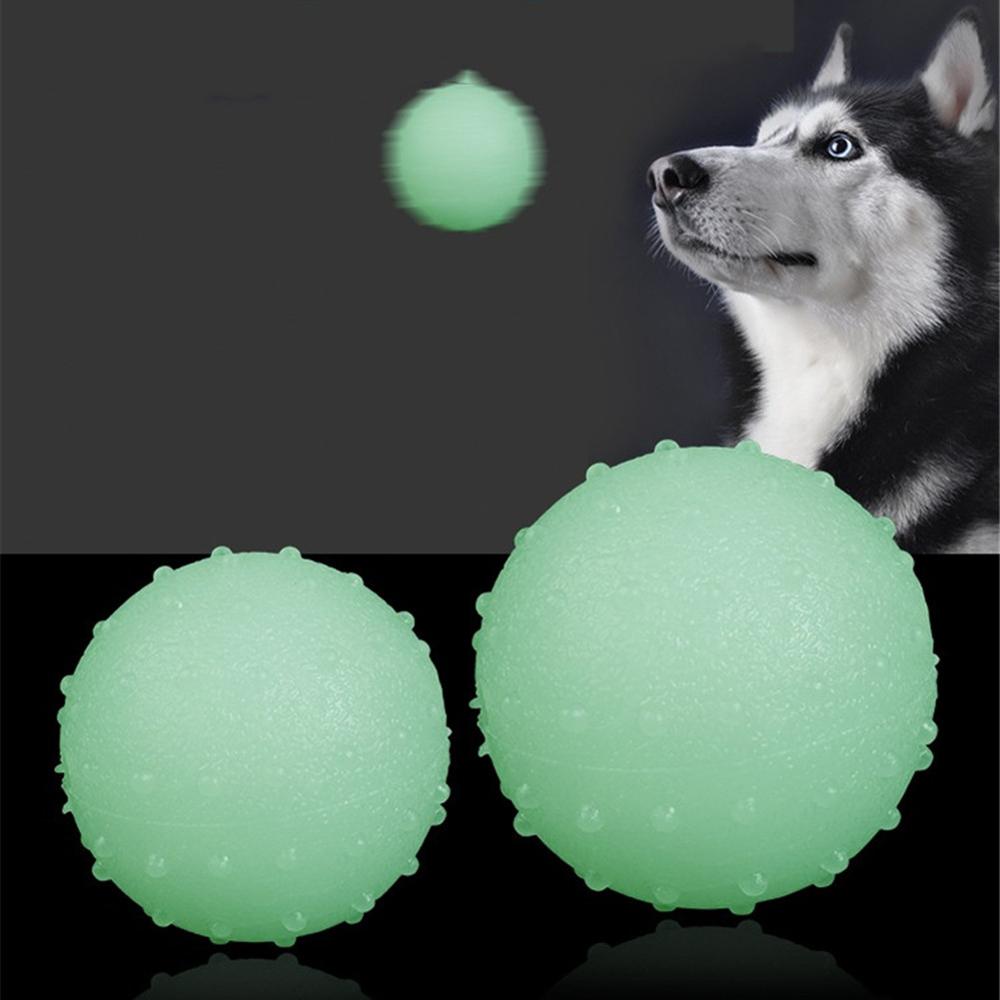 SCHITEC Piepend hondenspeelgoed, [4 stuks] interactieve hondenballen met pieper voor kleine honden, 2'' zachte latex rubber stuiterende apporteer speelbal speelgoed