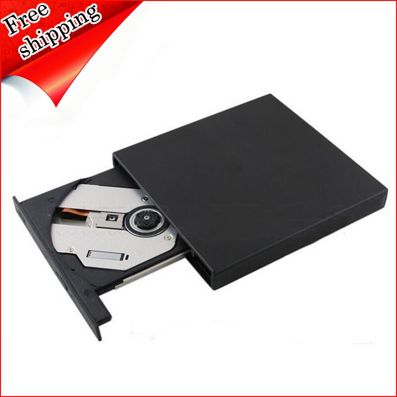 Portable USB External DVD RW Burner Optical Drive For Asus HP ACER DELL Desktop Laptop External Win XP/7/8/10 Netbook Black