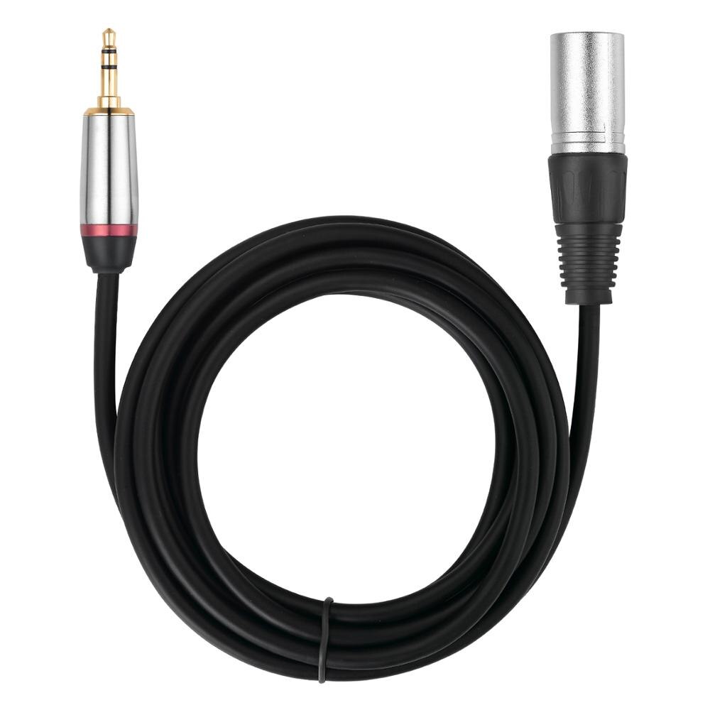 Bochara 3.5mm Stereo Jack Male to XLR Male Cable Shielded For Microphone 1.8m 3m 5m 10m