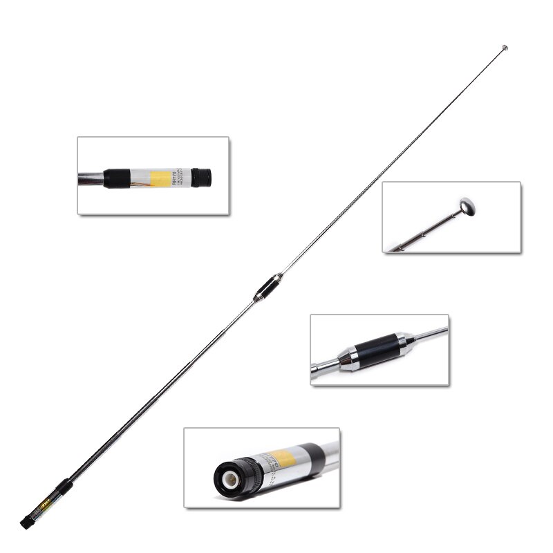 thumbnail image 2 of LINCHO NA666 Flexible Dual Band Antenna – 144/430MHz, BNC Male, VHF/UHF Walkie Talkie 2 of 2
