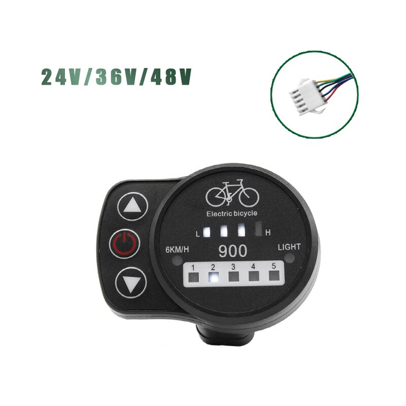 Kt Ebike Lcd Led Display Kuteng 24V 36V 48V Lcd3 Lcd8h Led 880 LCD7 Elektrische Fiets display Voor Elektrische Fiets Kit: LED900 SM