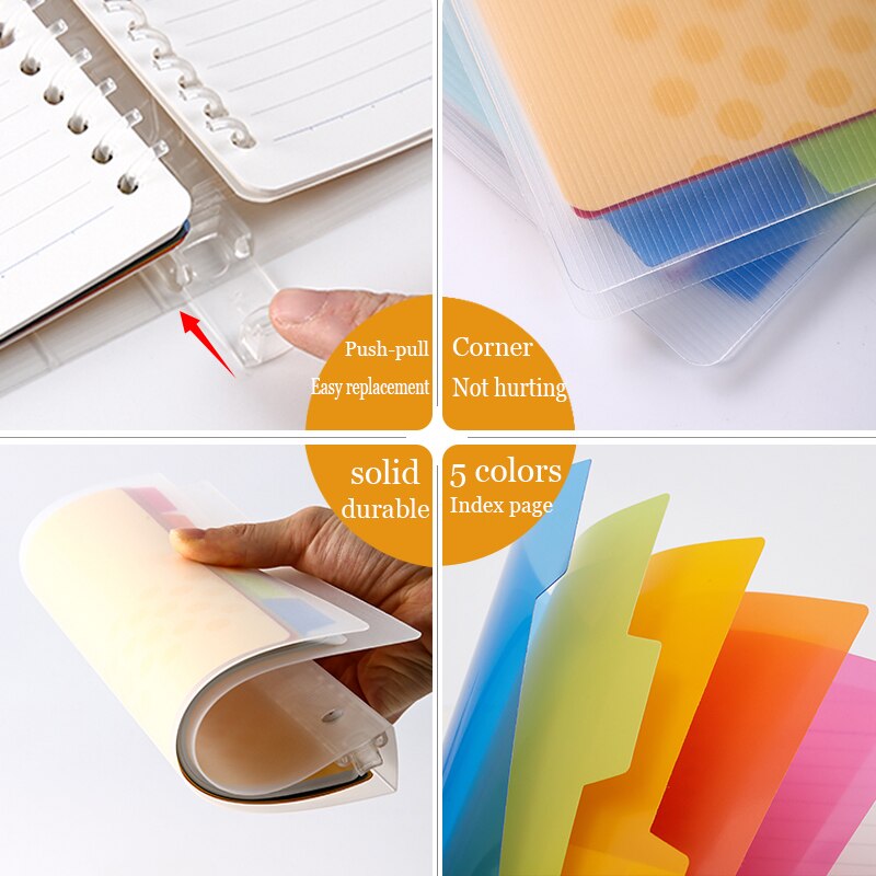 Kokuyo Japan ring detachable loose-leaf notebook diary B5 notes A4 stationery A5 simple office classification school supplies