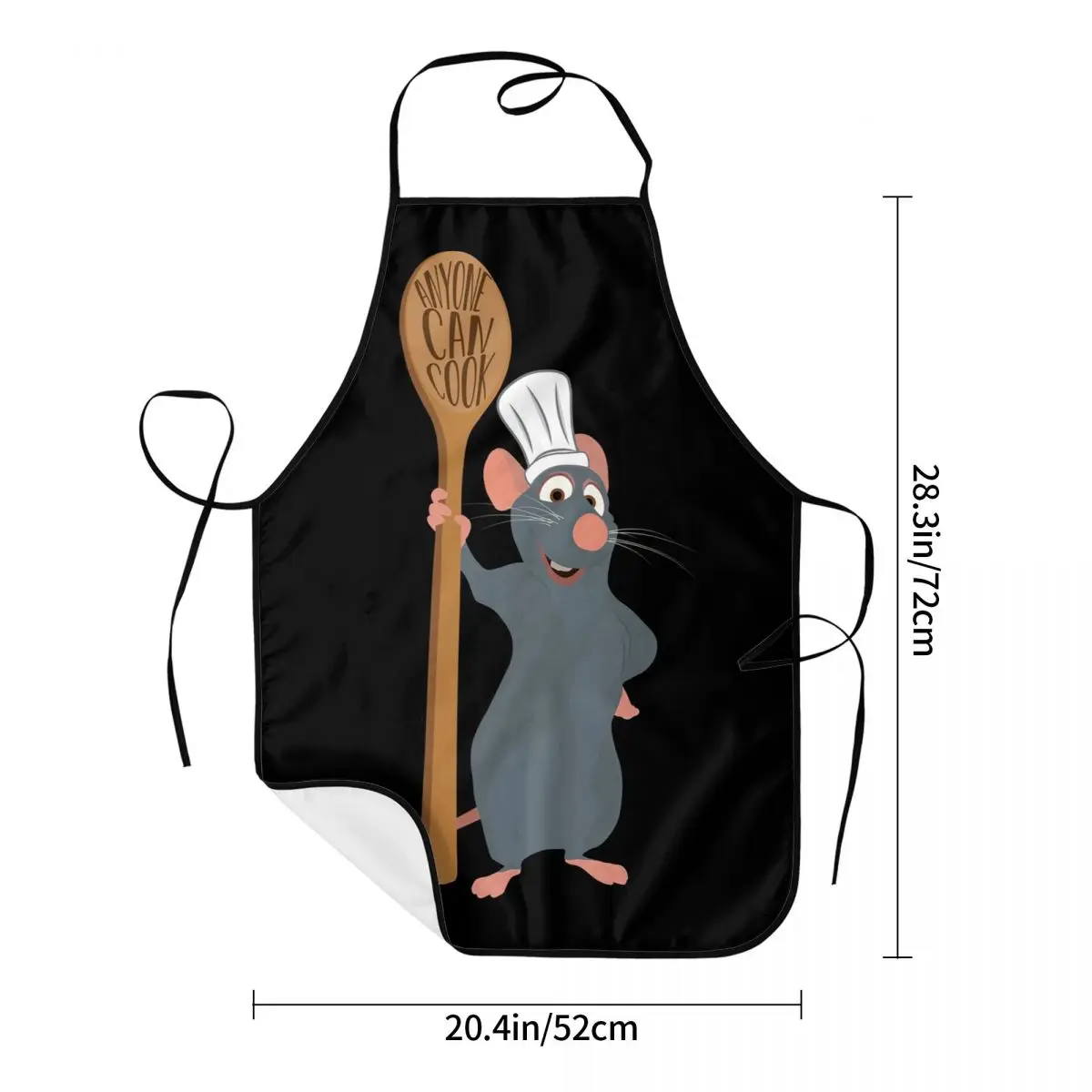 Gran Chef Ratatouille Remy delantal Cocina Chef cocinar hornear babero hombres mujeres cualquier persona puede cocinar Tablier cocina para pintar