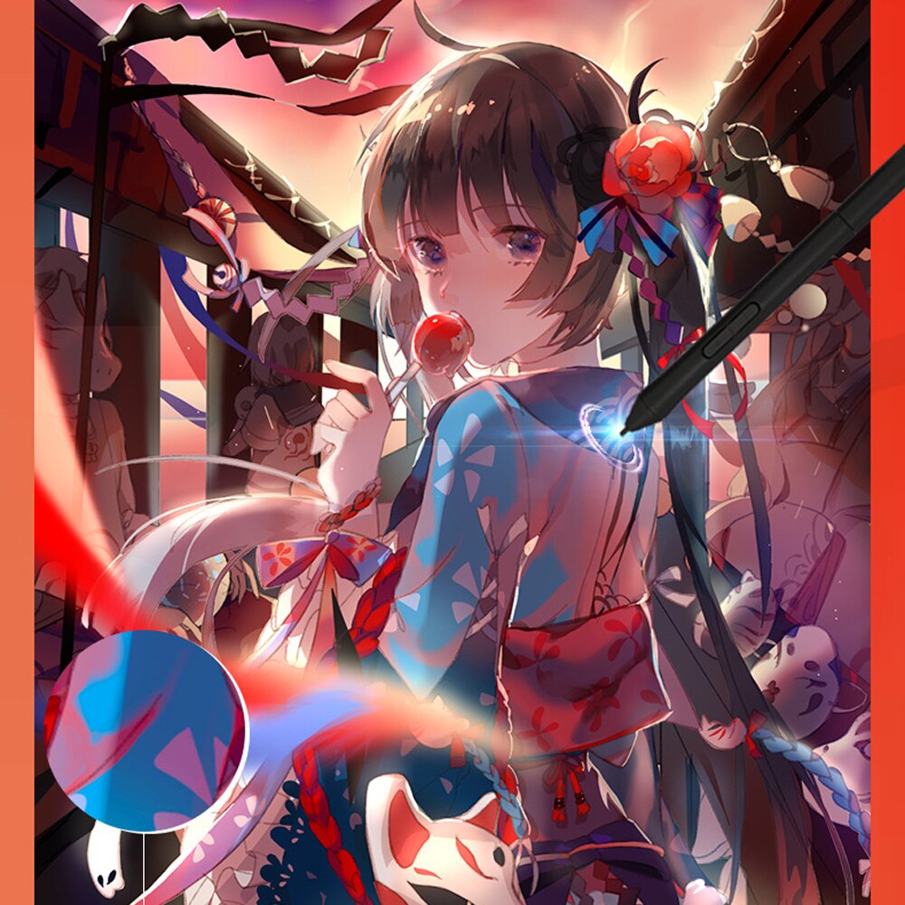 10in Graphic Tablet 8192 Levels Digital Drawing Tablet with No need charge Pen Ultralight Grafische Tablet