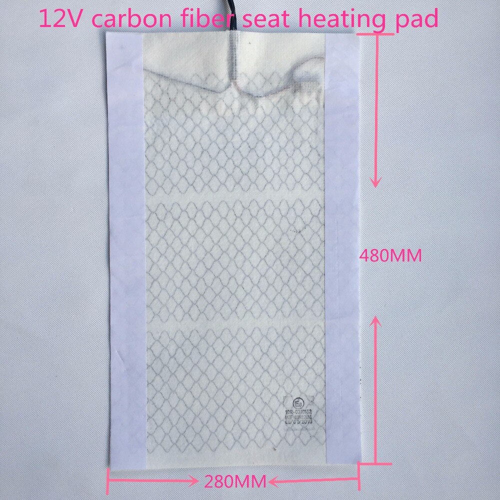 2pcs/lot 12V Carbon Fiber Car Seat Heater Heating Pads Winter Warmer 12V Heated Car Vehicle SUV Seat Cushion Cover