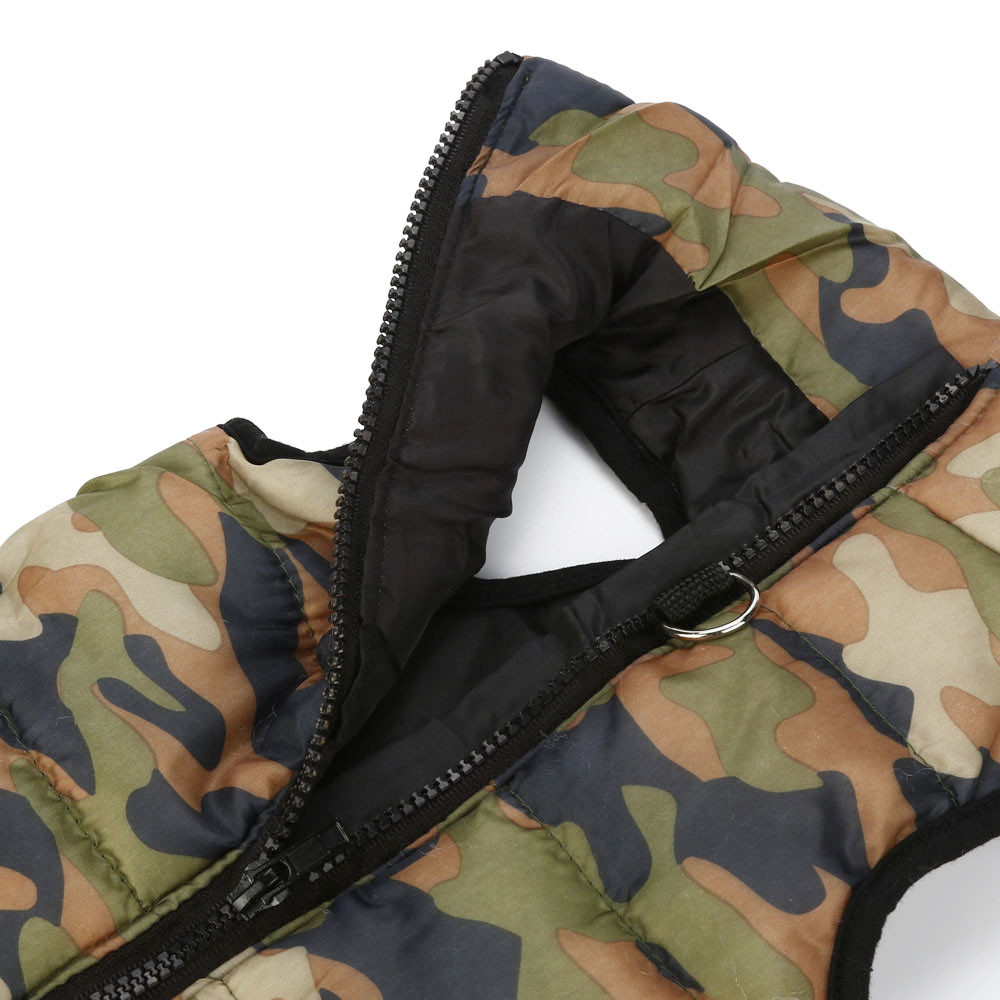 ! Mode Hond Kleding Camouflage Print Hond Winter Doek Huisdier Katoenen Vest Warme Kleding Jas Voor Kleine Middelgrote Honden puppy