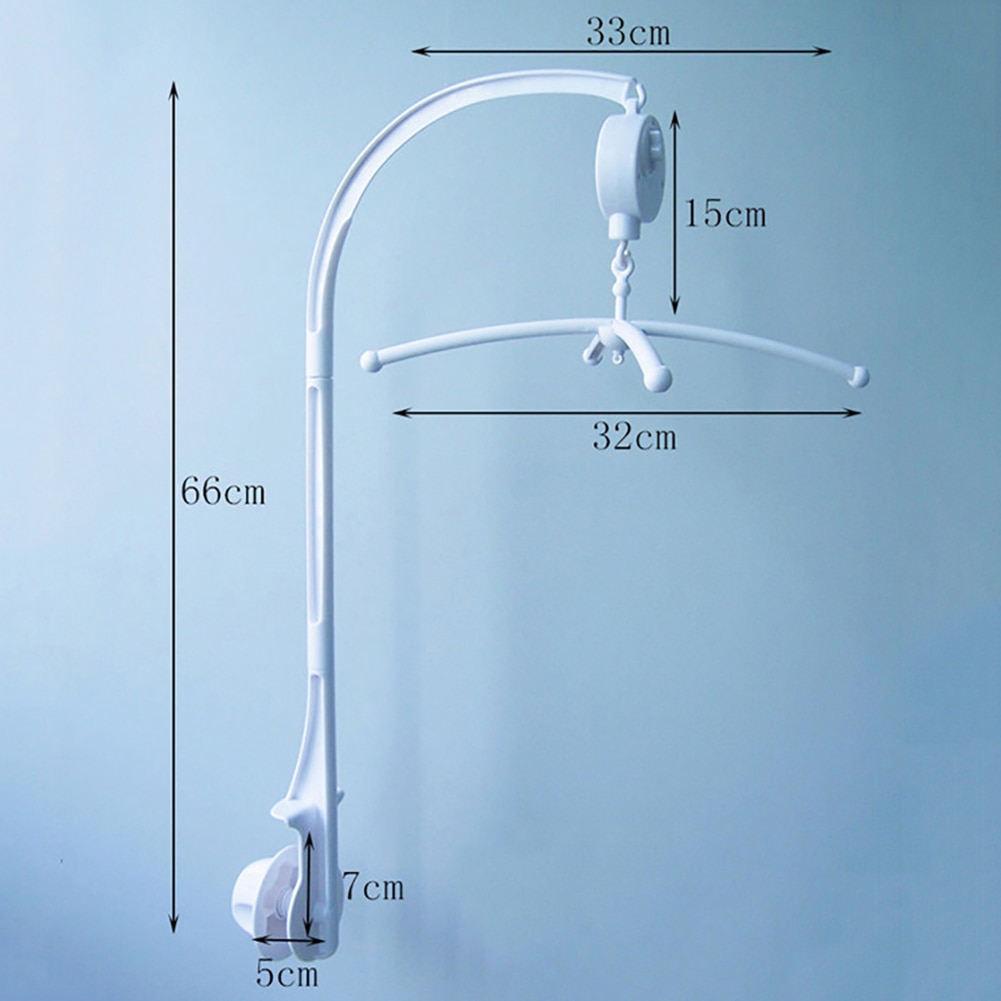 Diy Baby Crib Bed Bel Houder Speelgoed Arm Beugel Wind-Up Music Box Opknoping Stand