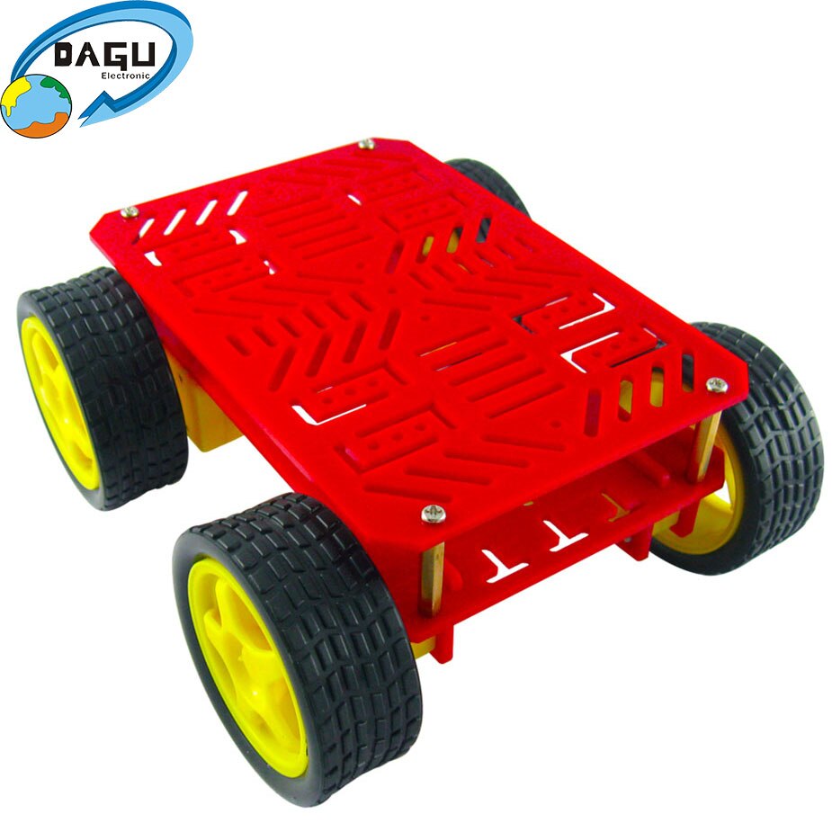 4WD Robot Chassis Kit Smart Car Arduino