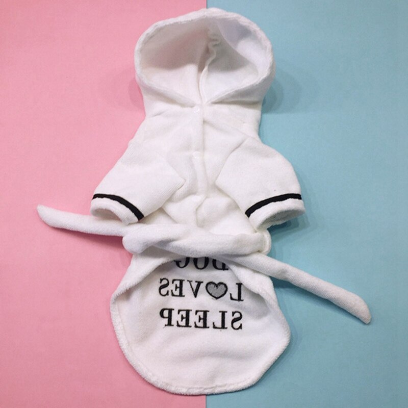 Hond Badjas Hond Pyjama Slapen Kleding Indoor Huisdier Bad Drogen Handdoek Kleding Voor Puppy Hond Katten Huisdier Accessoires J #