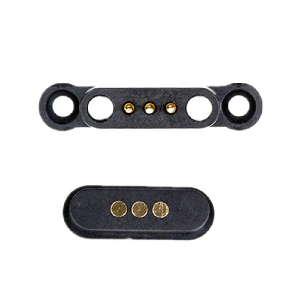 1-3Pairs Frühling Geladen Magnetische Pogo Pin Stecker 3 Positionen Magneten Pitch 2,3 MM 3PThrough Löcher PCB lot Männlich Weibliche Sonde