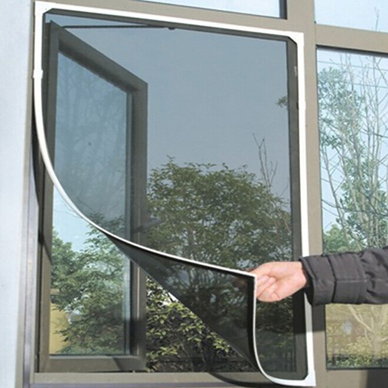 Raam keuken cortinas binnen mesh netten inzet insecten anti kamer beschermer muggen insecten gordijnen zelf 130 x 150cm deur hor