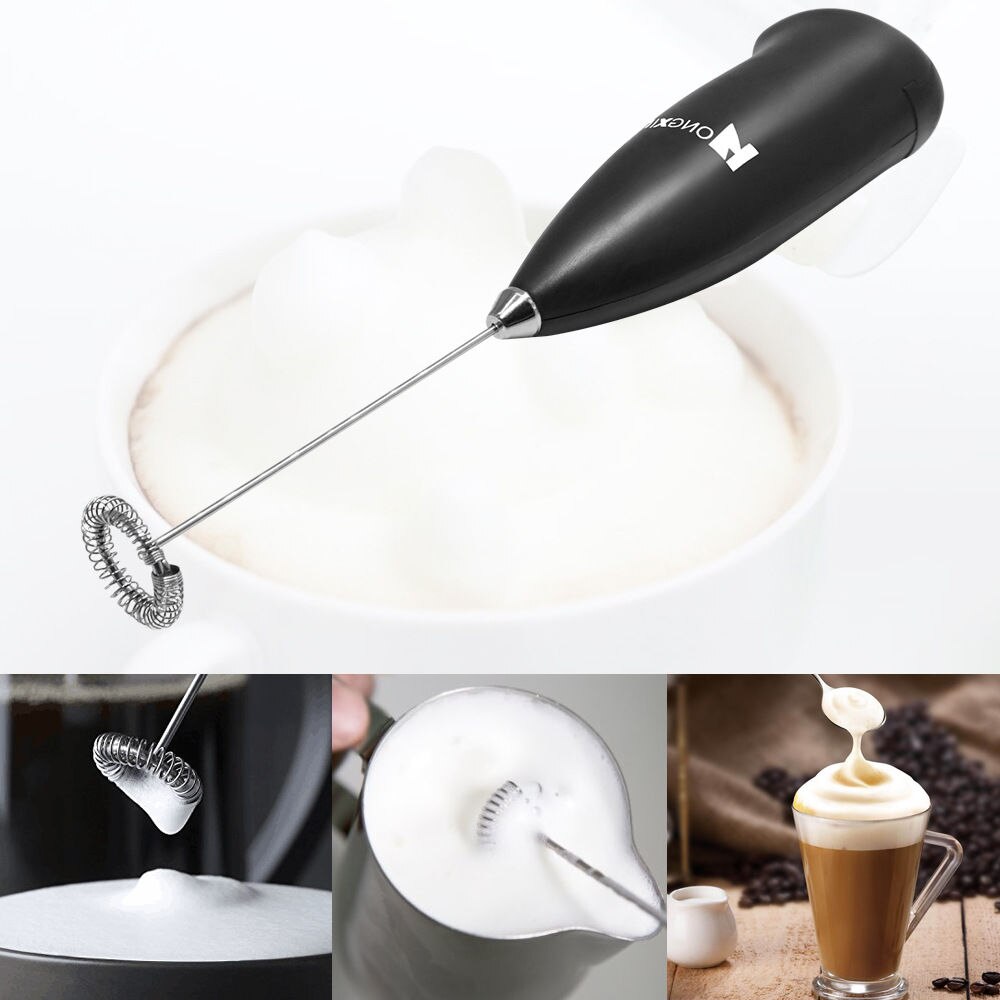 Elektrische Melkschuimer Drink Koffie Whisk Mixer Eiklopper Frother Koffie Cappuccino Mini Handvat Stirrer Keuken Koken Tool