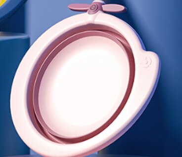 Amboch Small size washing basin for baby portable baby washing basin: airplane ponk