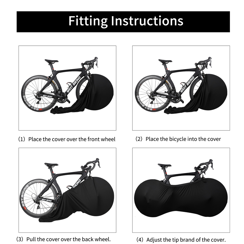 West biking cykelcover cykel cykel hjul støvtæt ridsefast cover indendørs beskyttelsesudstyr mtb cykelcover opbevaringstaske