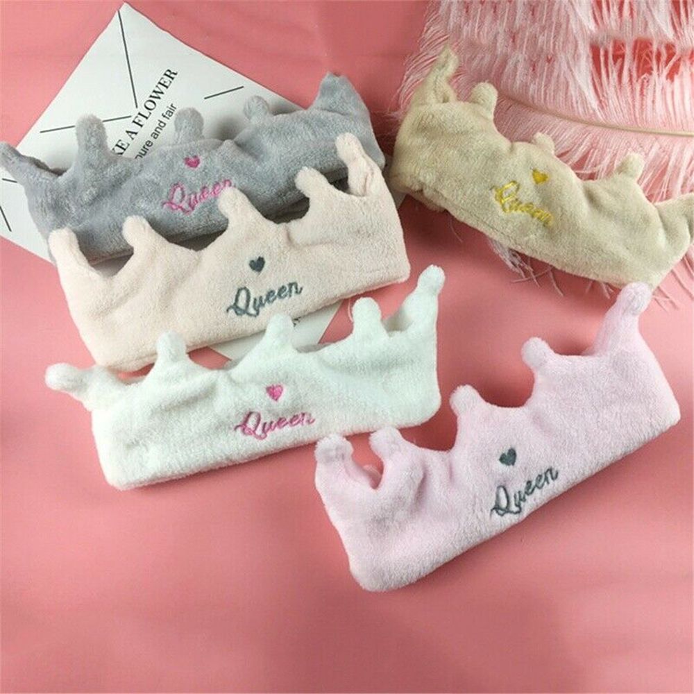 Shape Mask Headband Crown Heart Bath Cute Wash Hair Band Make