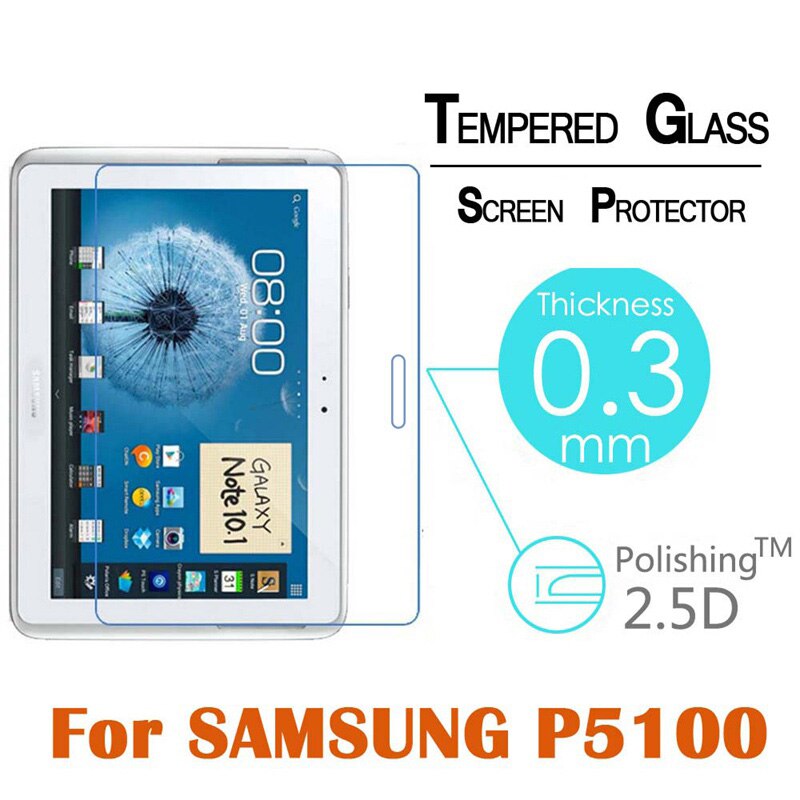 9H Vetro Temperato per Samsung Galaxy Tab 2 10.1 P5100 P5110 P5113 Tab2 10.1 "Pellicola Della Protezione Dello Schermo Chiaro schermo Protegge La Copertura