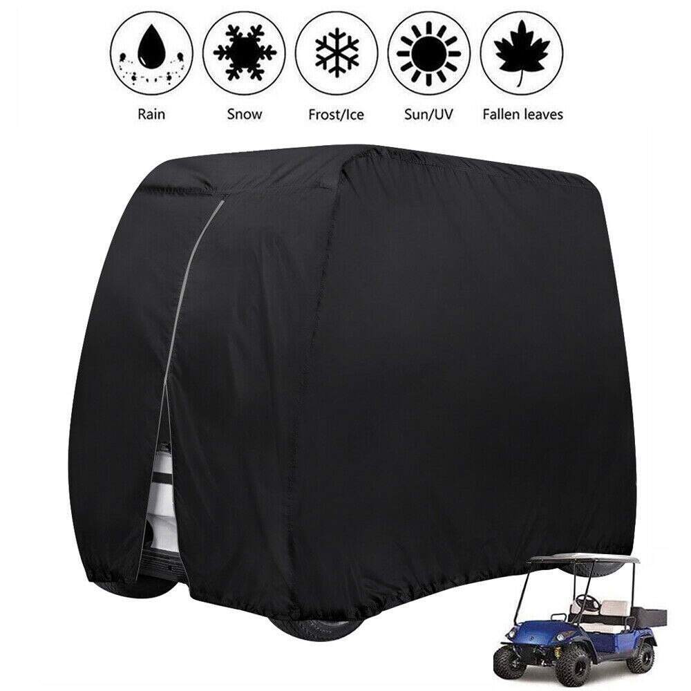 285x122x68 4 Passengers Golf Cart Cover 210D Oxford Waterproof Club Car Roof Enclosure Rain Cover Golf Accessories
