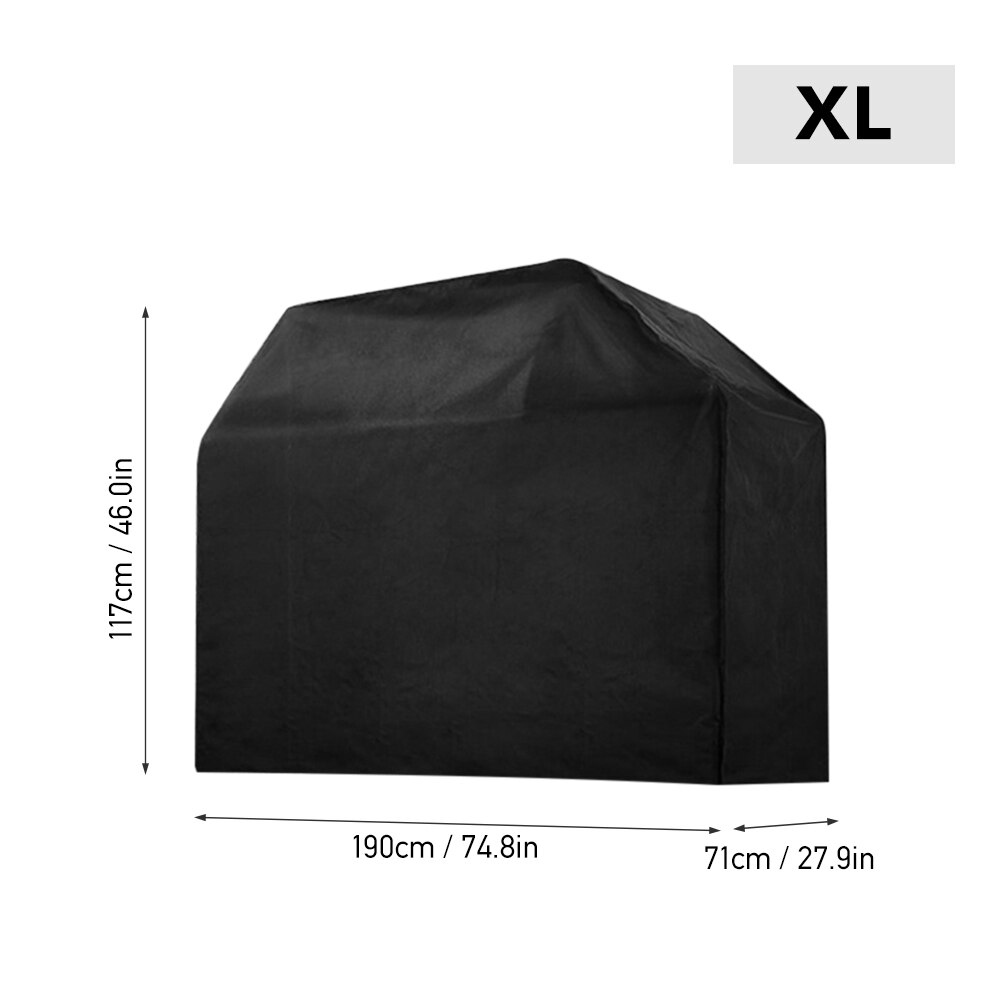 BBQ Grill Cover UV Protective Weather-resistant Outdoor Rain Cover Dust-proof Protection for Barbecues Grill: XL