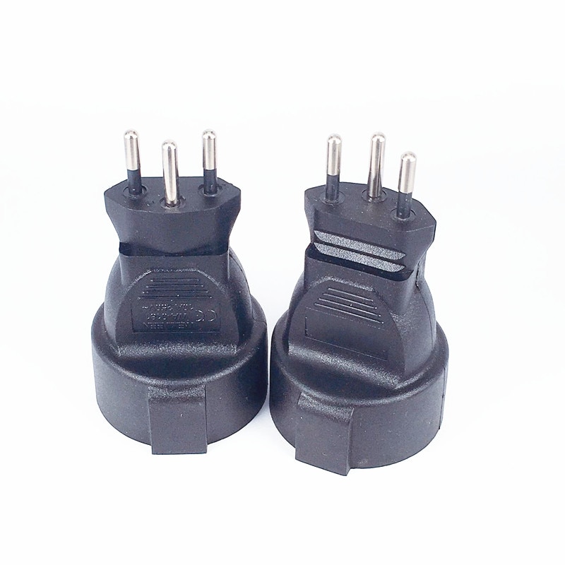 3 pinner sveitsisk stikkontakt adapter innebygd sveitsisk eu tysk plugg adapter omformer plugg wa -0181 sveitsiske plugger slå til franske plugger
