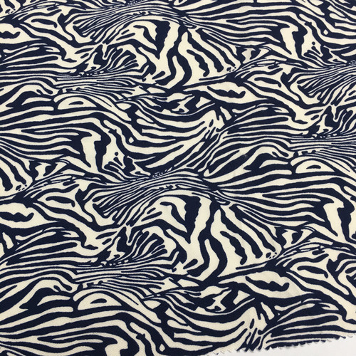 Spot Rayon Fine Twill Printed Fabric Zebra Printed Fabric Suspender Top Dress Fabric: 1