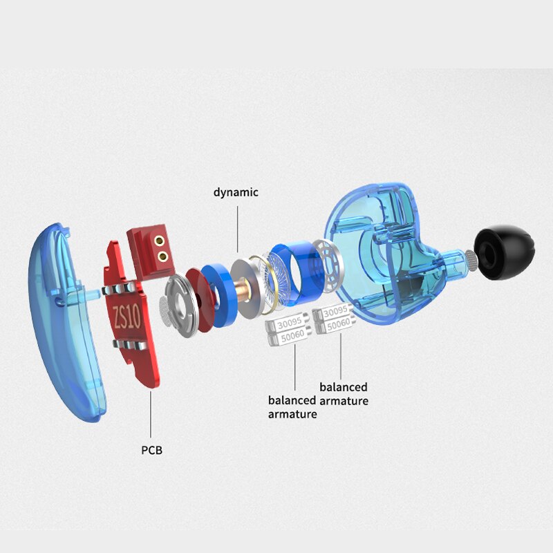 KZ ZS10 Earphones 4BA+1 DD Hybrid In Ear Headphone HIFI Bass Headset DJ Monitor Earphone KZ ZSN PRO ZS10 PRO ZSX ZSN