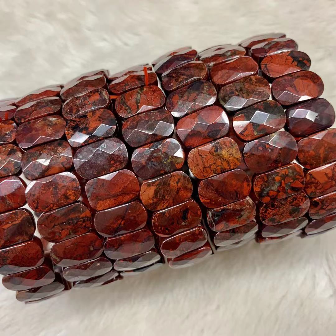 Natürliche Brekzien Jasper Stein Armbinde Natürliche Edelstein Schmuck Armreif Für Mann Für Frau !