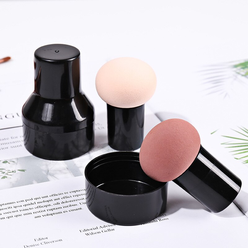 1Pc Make-Up Puff Spons Paddestoel Hoofd Cosmetische Bladerdeeg Nat En Droog Tweeërlei Gebruik Zachte Elastiek Spons Foundation Make-Up beauty Tools